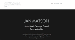 Desktop Screenshot of janmatson.com